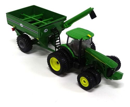 Miniaturas Trator John Deere 8320R com Bazuka - ERTL - 1/64