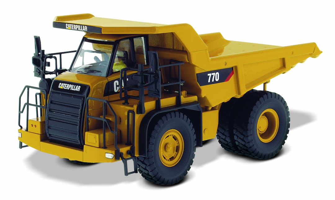 Miniatura Colecionável - Caminhão Fora de Estrada CAT 770 - Escala 1:50