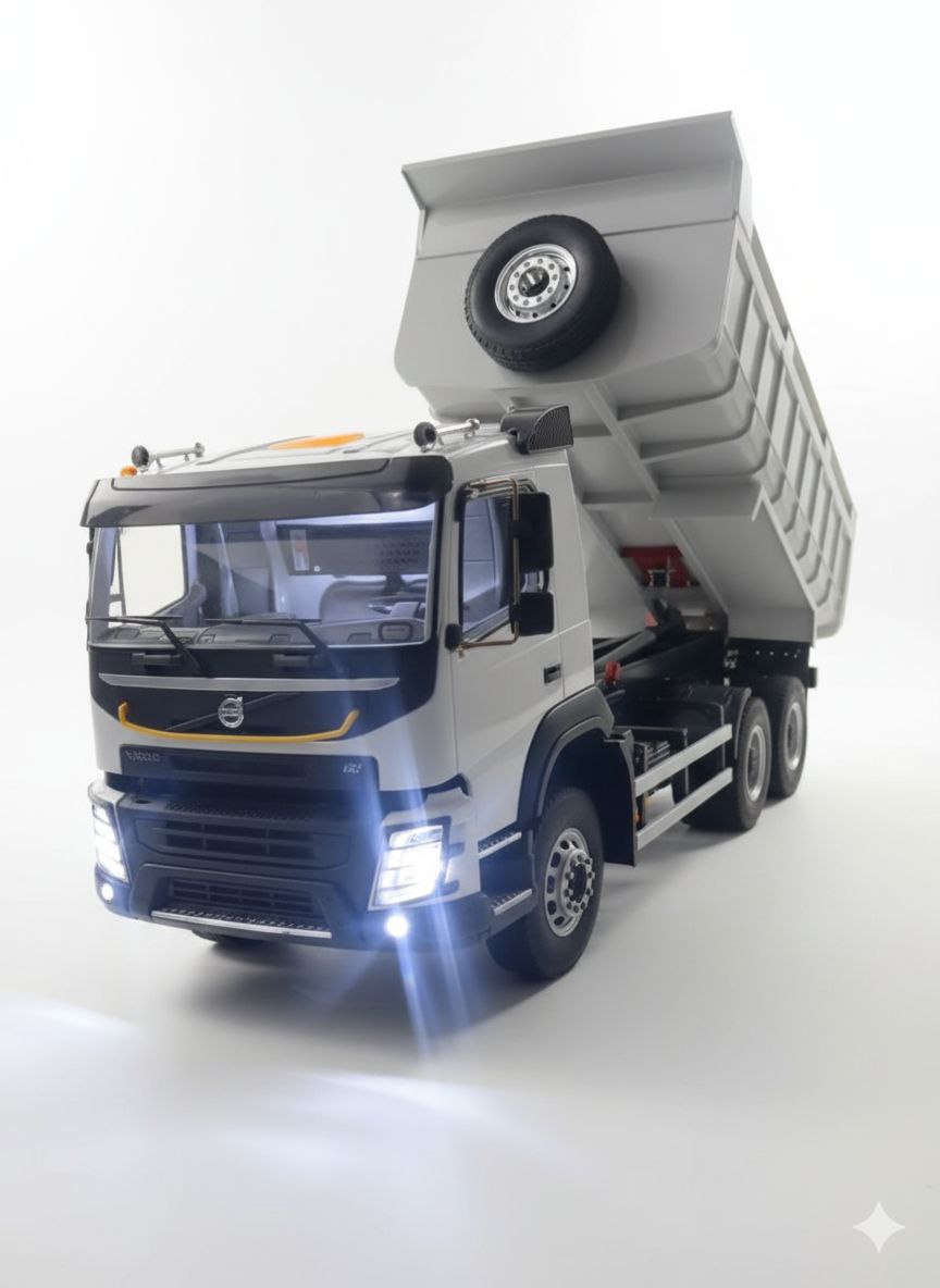 Caminhão Volvo FMX Basculante 6x4 – Escala 1/14 (Controle Remoto)